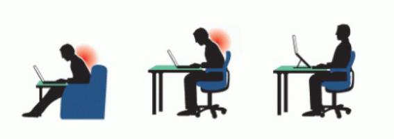 Эргономический риск при работе на ноутбуке