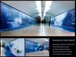 Эффектный пример наружной рекламы.